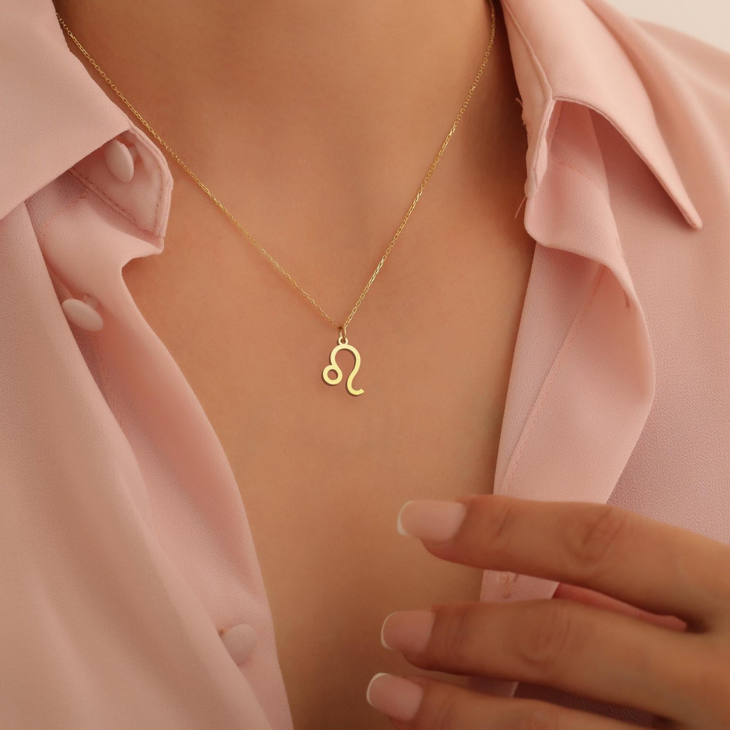 14K Gold Zodiac Sing Necklace, Astrology Necklace, Aries Capricorn Sagittarius Aquarius Scorpio Libra Taurus Gemini Cancer Leo Pisces Virgo