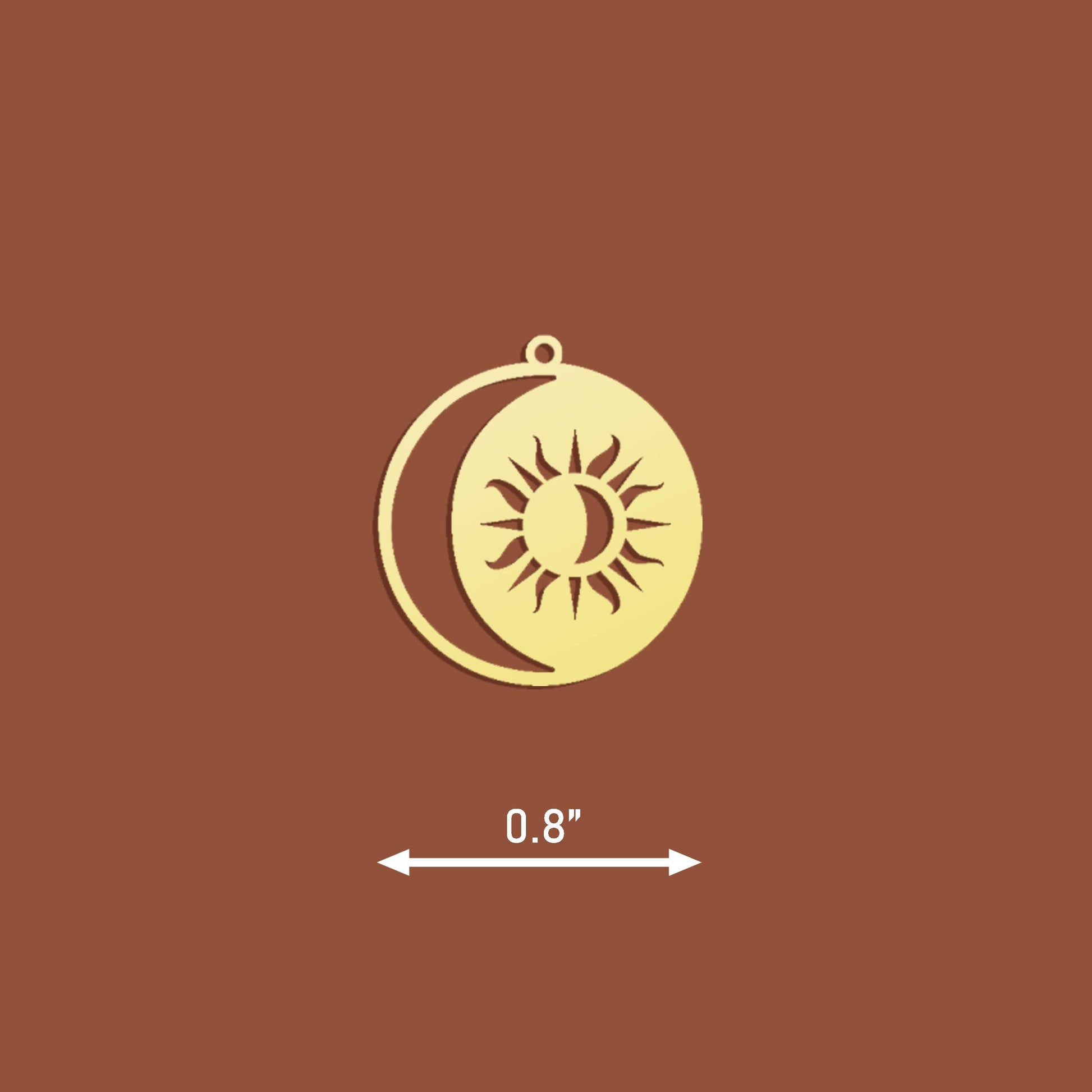 Gold Sun and Moon Necklace, Celestial Jewelry, Crescent Moon and Sun Pendant, Crescent Moon Charm, Sunburst Necklace, Sun and Moon Jewelry