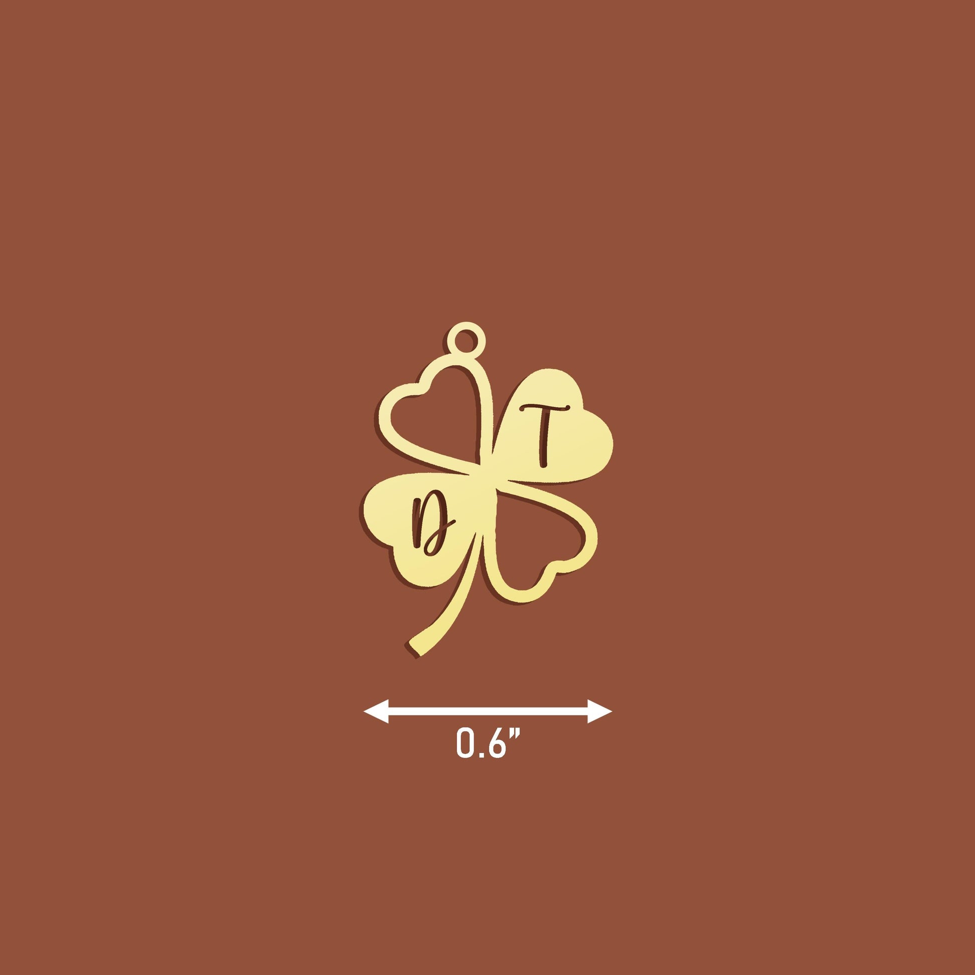Four Leaf Clover Necklace, Personalized Gold Shamrock Pendant, Lucky Charm Jewelry, Clover Charm, Clover Necklaces for Women, Gift for Her