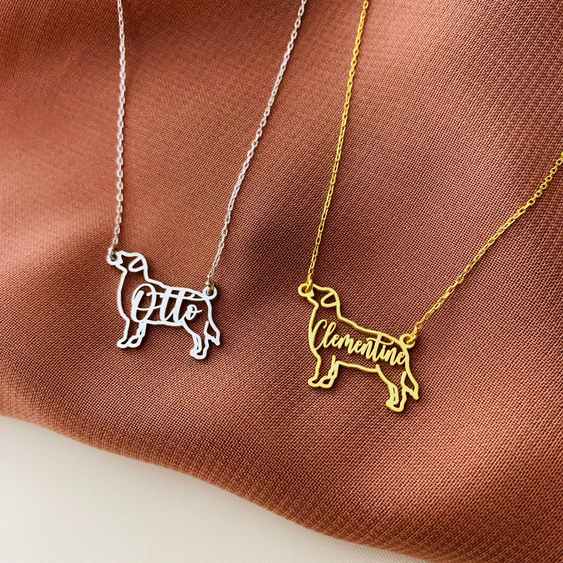Dog necklace, Dog necklace for woman, Pet necklace, Dog memorial gift, Custom dog necklace, Dog name necklace, Dog memorial name necklace