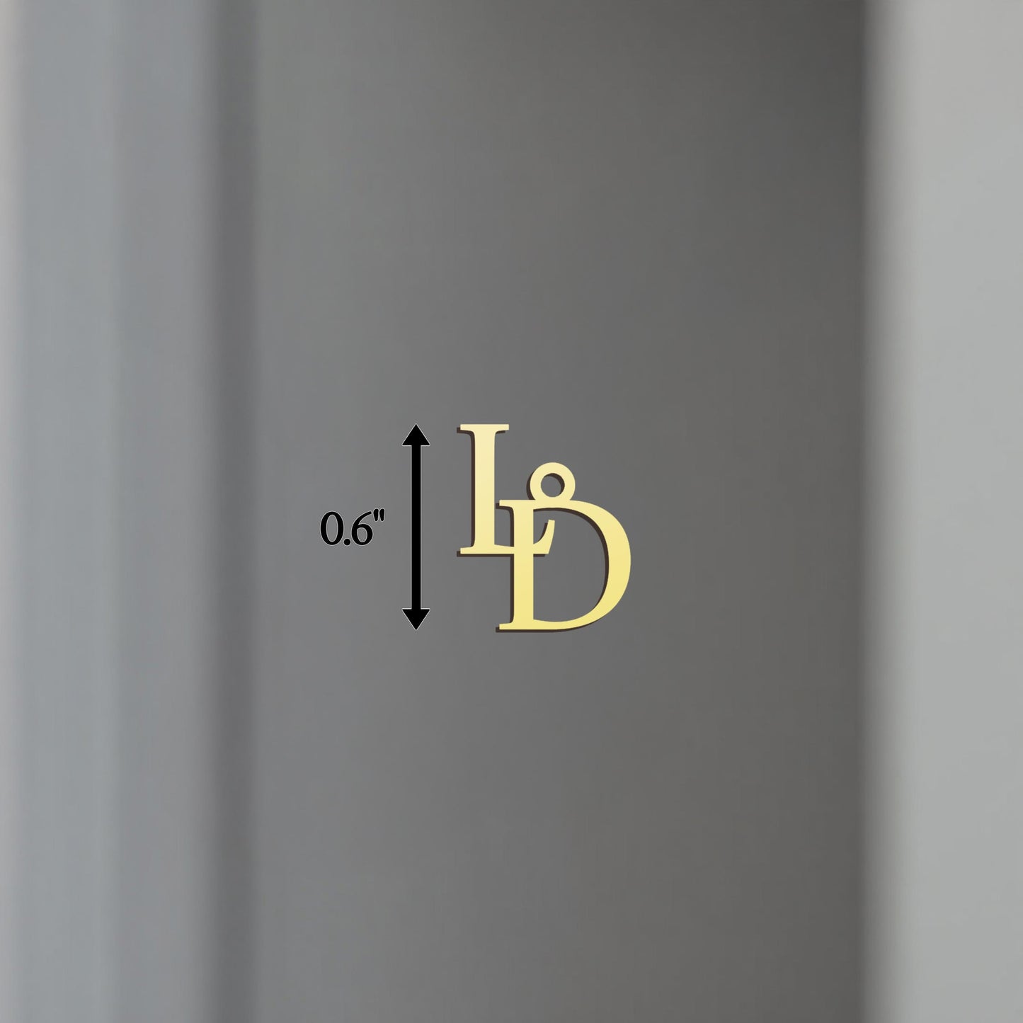 Custom Initial Necklace: Sterling Silver Two-Letter Pendant