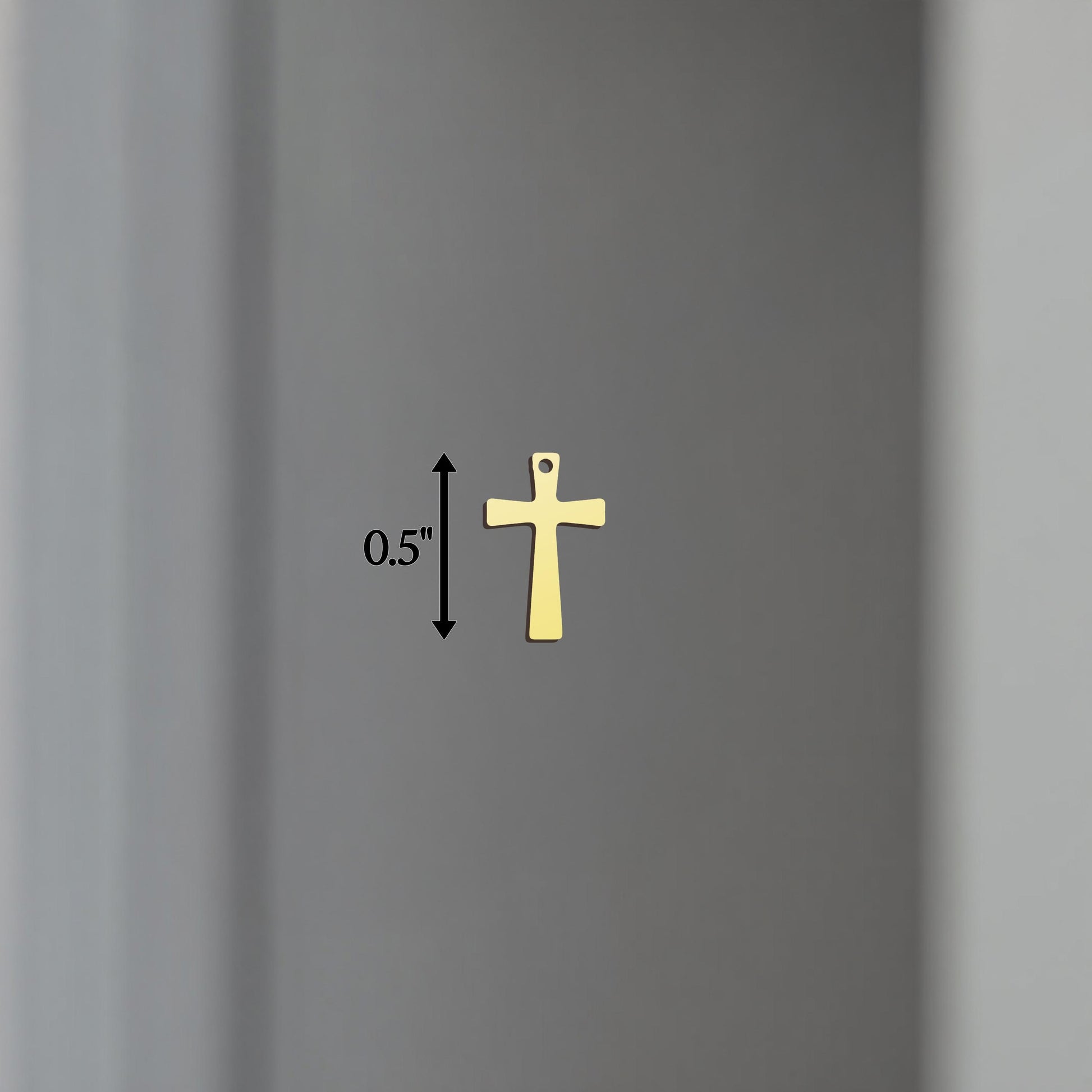 18K Gold Vermeil Cross Necklace: Sterling Silver Christian Pendant