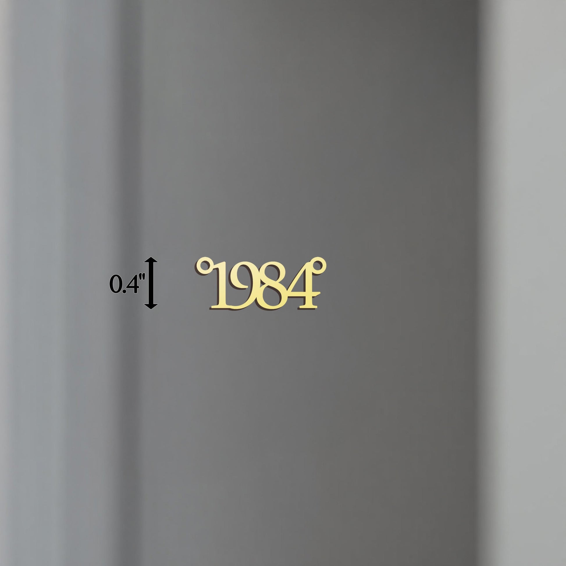 Personalized Number Necklace: 18K Gold Vermeil Sterling Silver Date Pendant