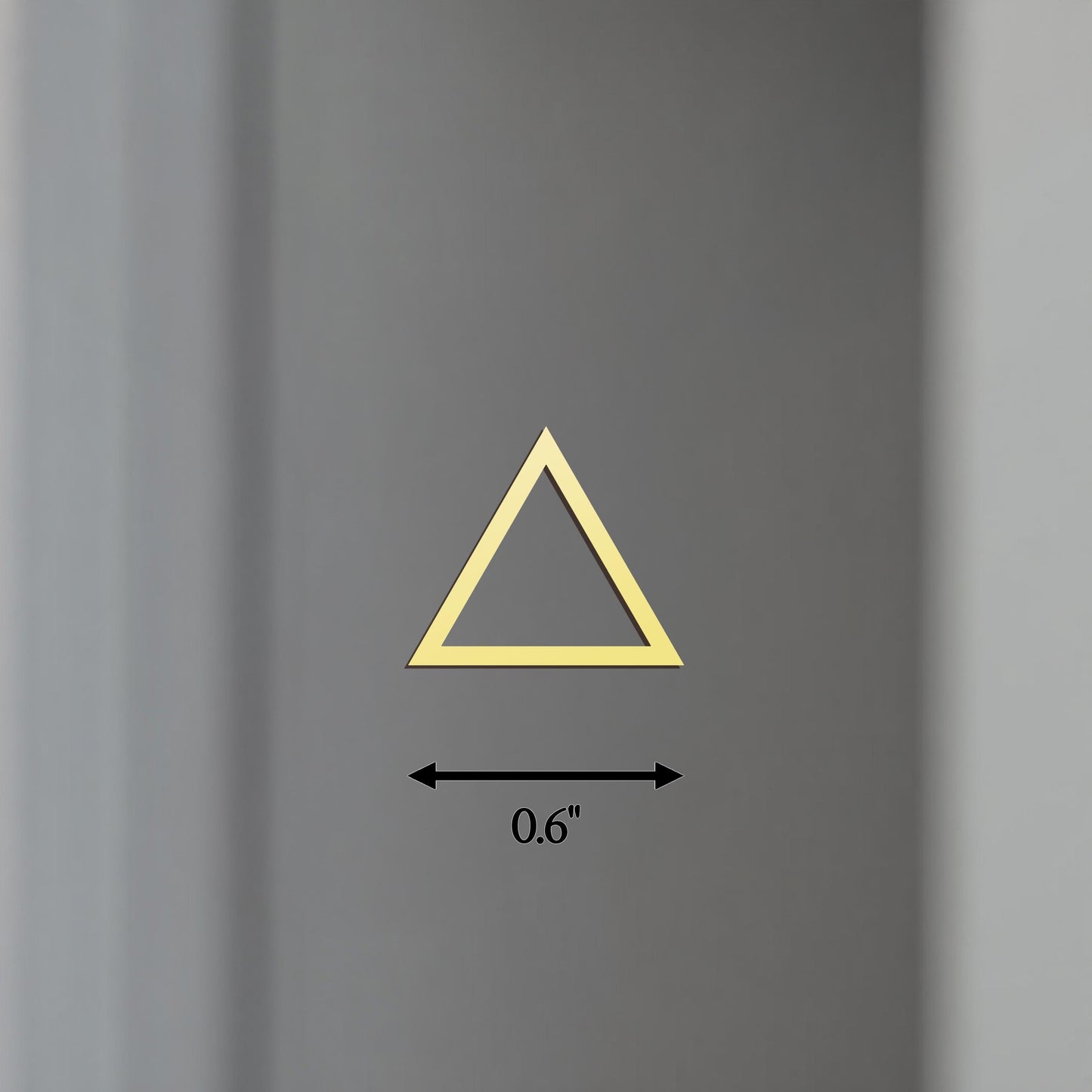 18K Gold Triangle Necklace, 925 Sterling Silver Triangle Necklace, Minimalist Necklace, Geometric Charm, Everyday Necklace, Gift for Her