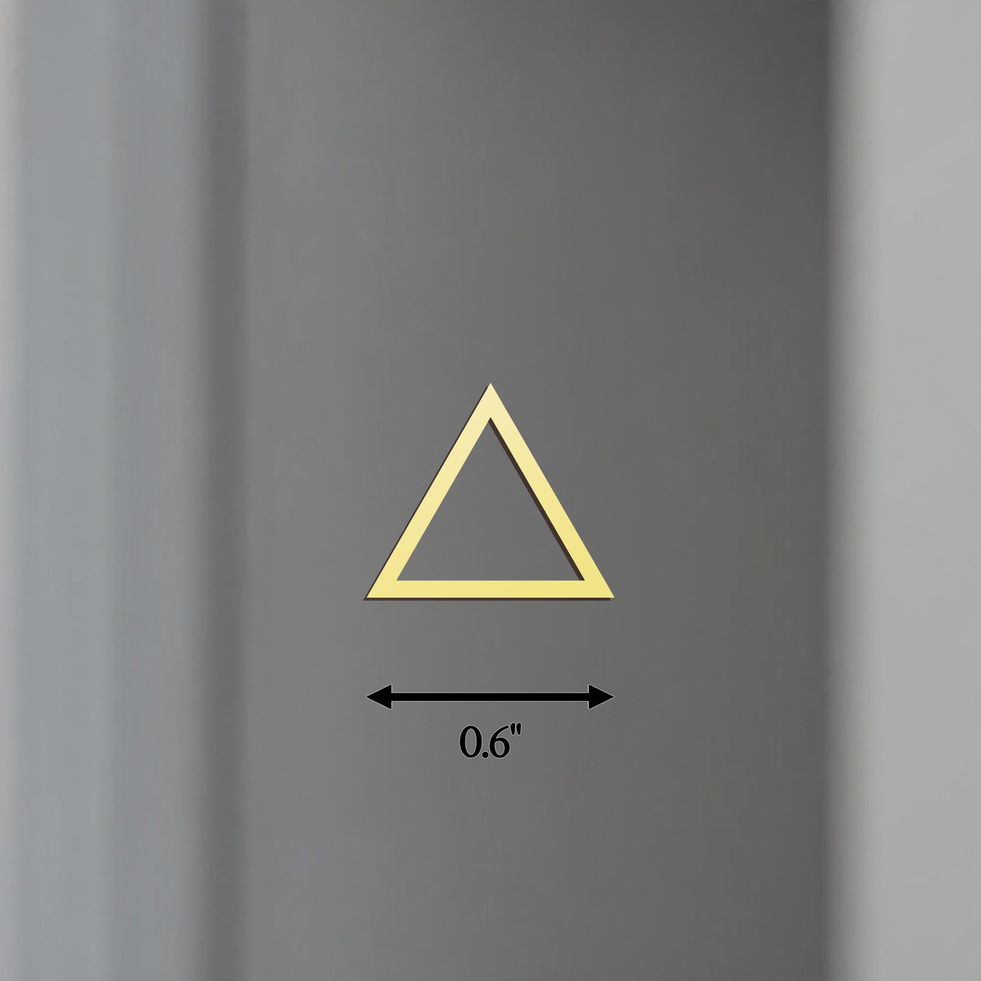 18K Gold Triangle Necklace, 925 Sterling Silver Triangle Necklace, Minimalist Necklace, Geometric Charm, Everyday Necklace, Gift for Her
