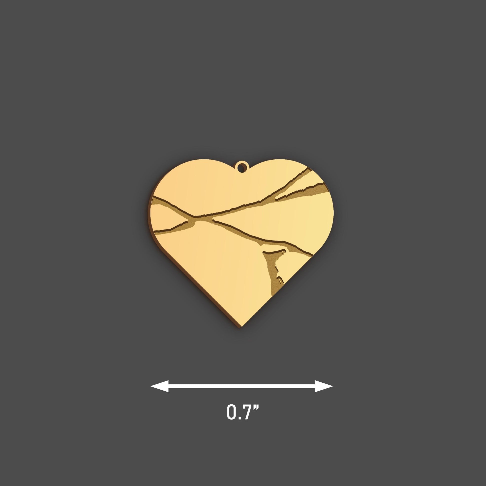 18K Gold Kintsugi Heart Necklace, Kintsug Broken Heart Necklace, Kintsugi Pottery Inspired Jewelry, Broken Heart Healing Gift, Kintsukuroi