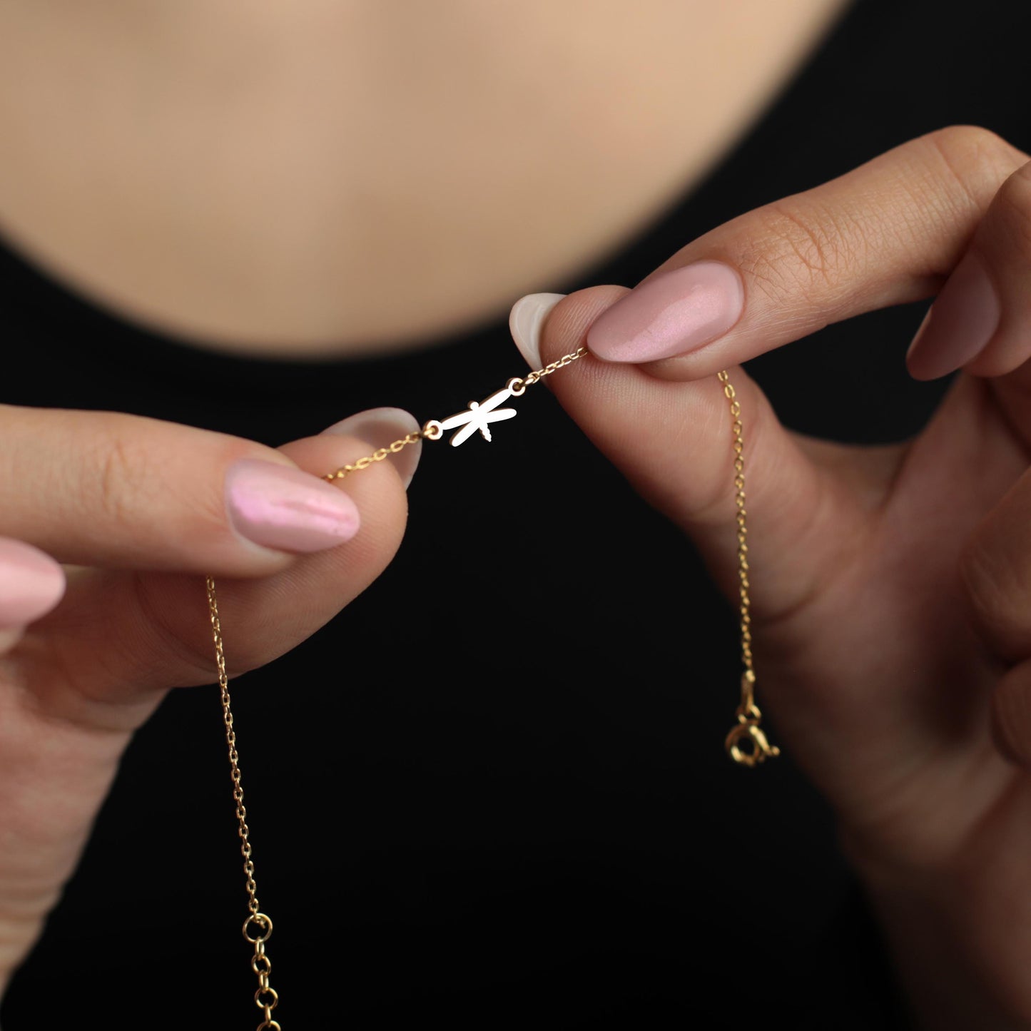 Dragonfly Bracelet | Dainty Dragonfly Jewelry | Minimalist Spiritual Jewelry | Spiritual Gift for Her | Symbolic Gold Charm