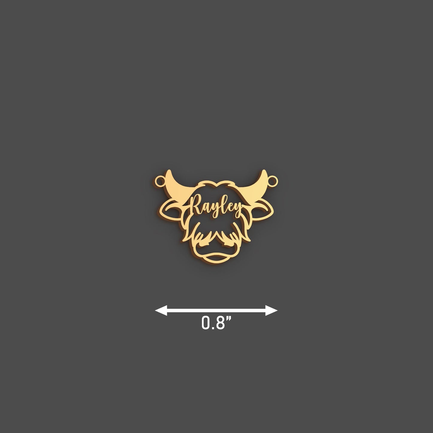 Highland Cow Necklace | 18K Gold Dainty Animal Pendant | Minimalist Country Girl Gift | Everyday Charm Necklace | Highland Cow Jewelry