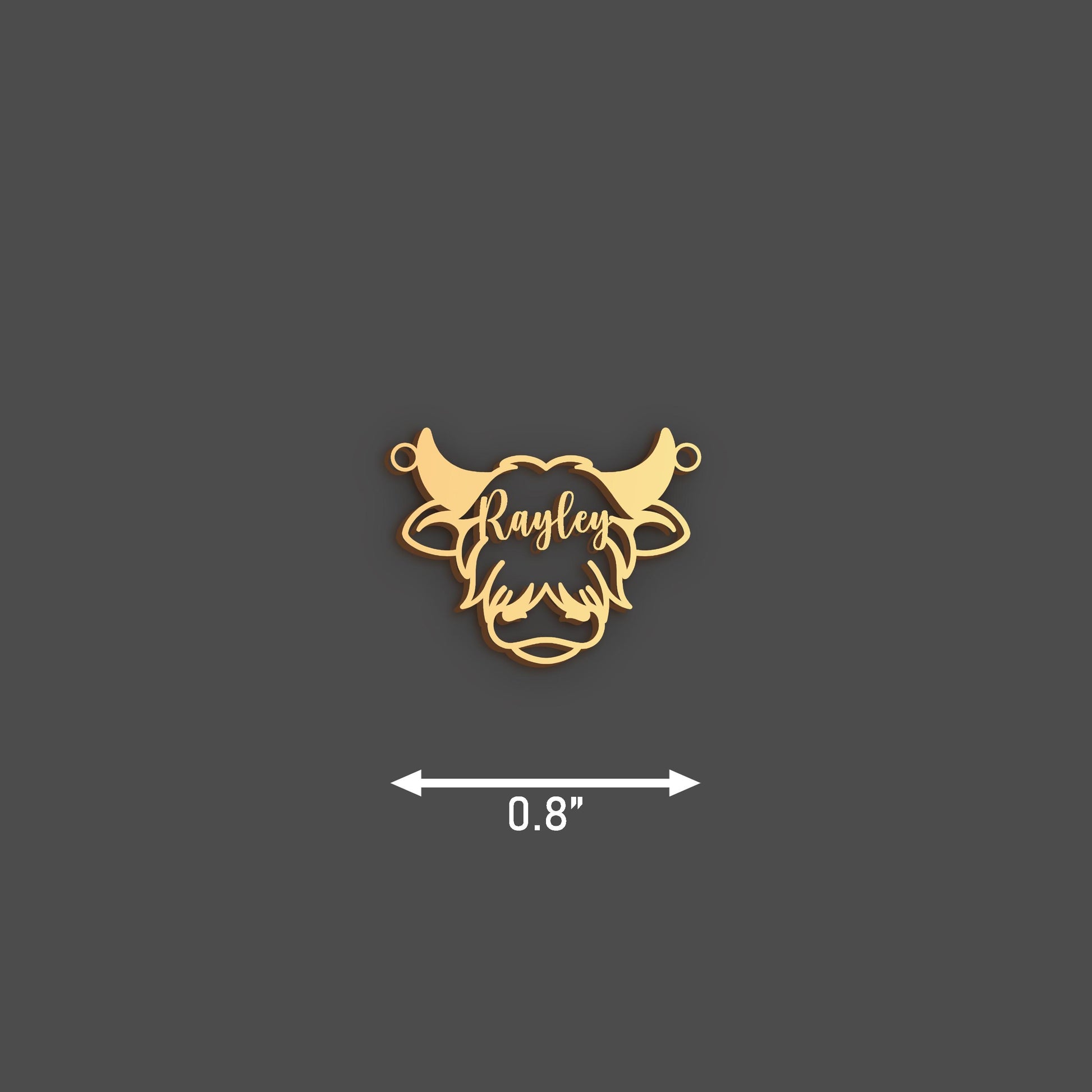 Highland Cow Necklace | 18K Gold Dainty Animal Pendant | Minimalist Country Girl Gift | Everyday Charm Necklace | Highland Cow Jewelry