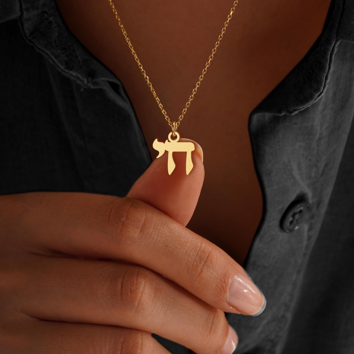 Chai Necklace - Jewish Jewelry, Sterling Silver Hebrew Pendant Celebrating Life and Blessings