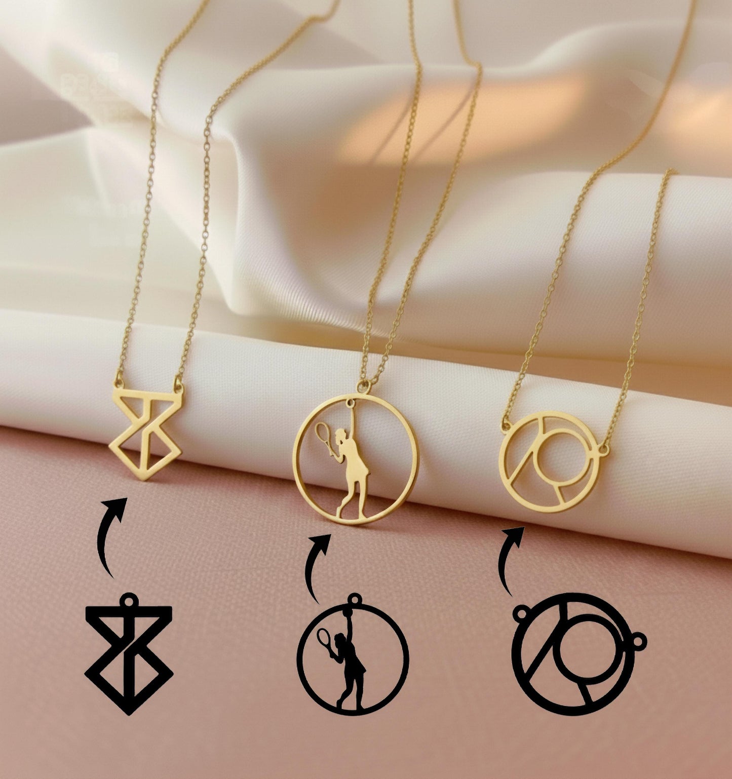 Custom Shape Necklace, Custom Character Necklace, Personalized Drawing Pendant, Custom Silhouette, Custom Logo Jewelry, Figure Necklace