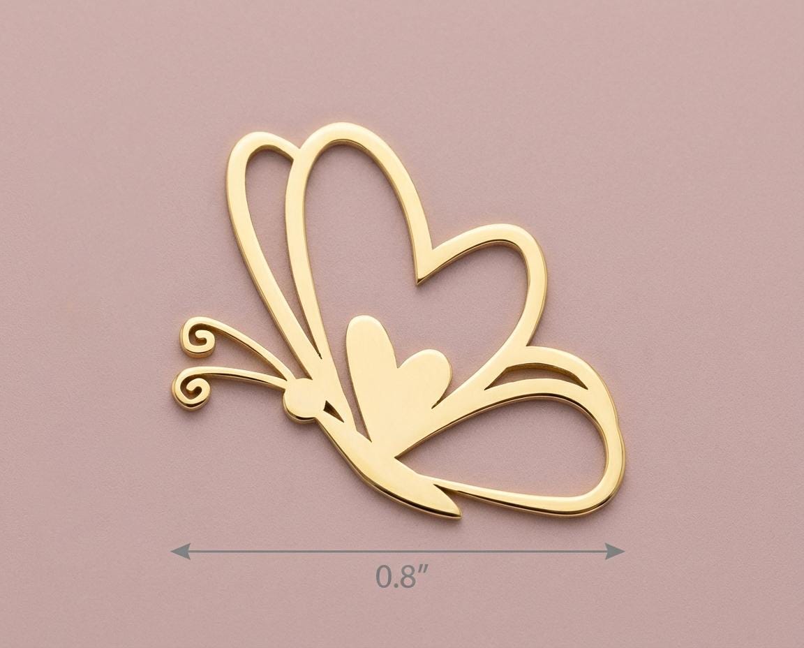 Gold Butterfly Necklace, Sterling Silver Nature Pendant, Spring Jewelry, New Beginnings Gift, Dainty Animal Charm, Transformation Symbol