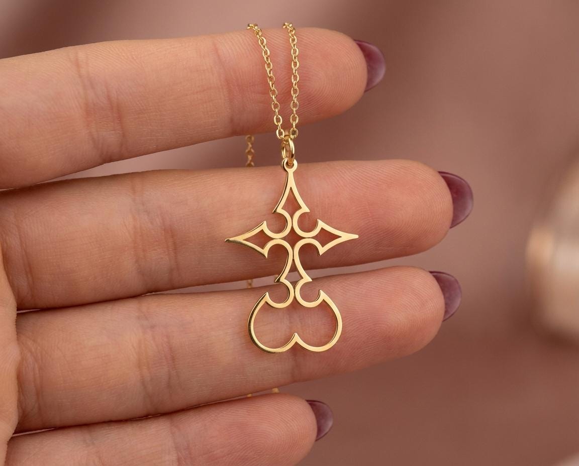 Kingdom Hearts Nobody Necklace, Organization XIII Symbol, Roxas Pendant, Gamer Jewelry, Silver Video Game Charm, Cosplay Prop