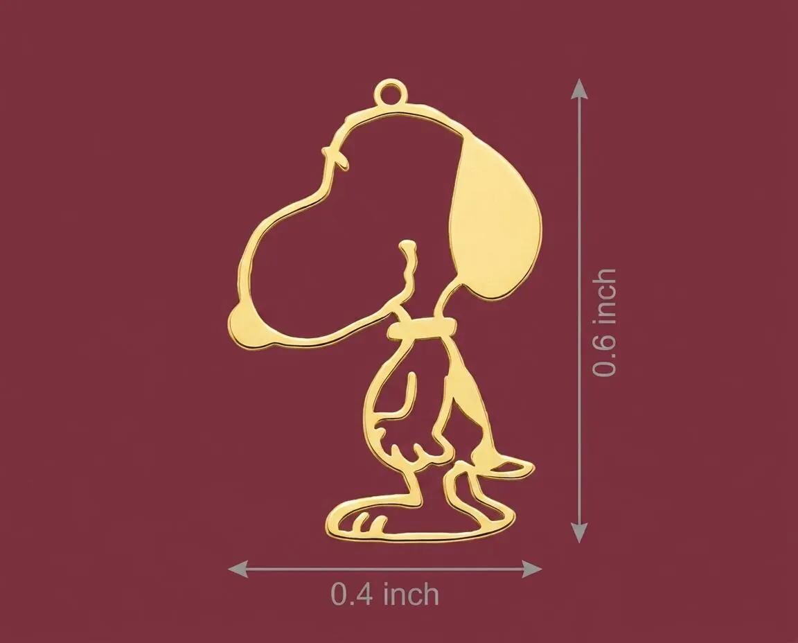 Snoopy Drop Earrings, Minimalist Cartoon Dog Jewelry, Cute Beagle Dangle Earring, Comic Character Gift, Nostalgic Gift for Her