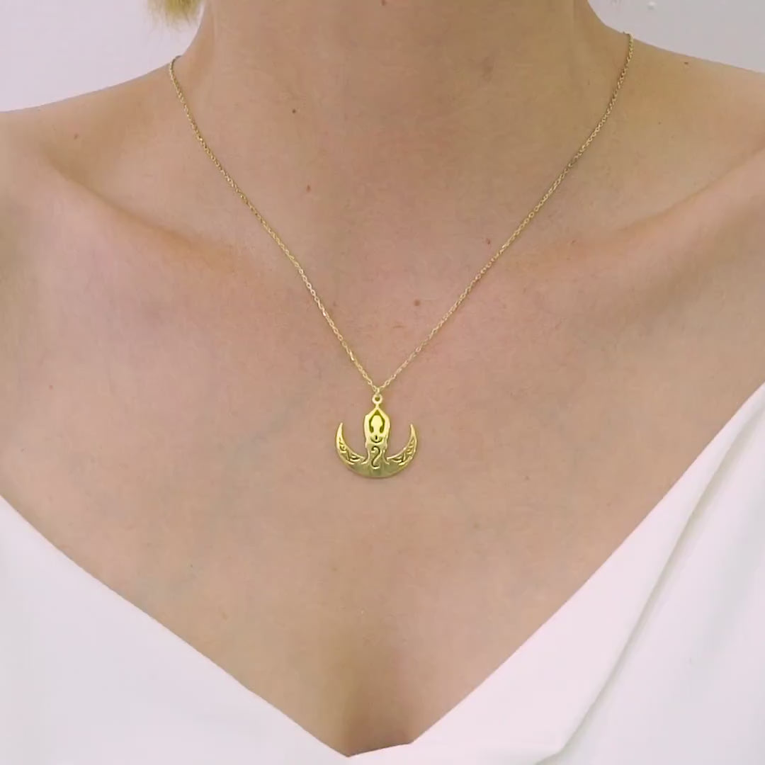 Yoga Necklace, Meditation Jewelry, Yoga Pose Necklace, Spiritual Wellness Necklace, Spiritual Jewelry